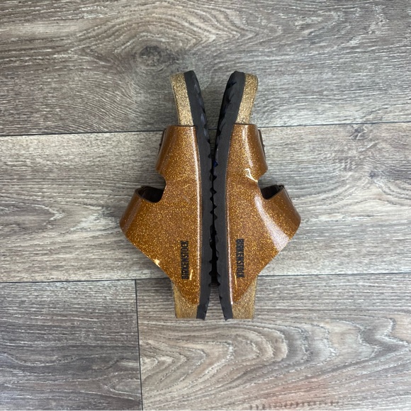 Birkenstock Arizona Sandals Magic Galaxy Glitter Bronze Sz 37/US 6-6.5 Womens - Picture 5 of 9